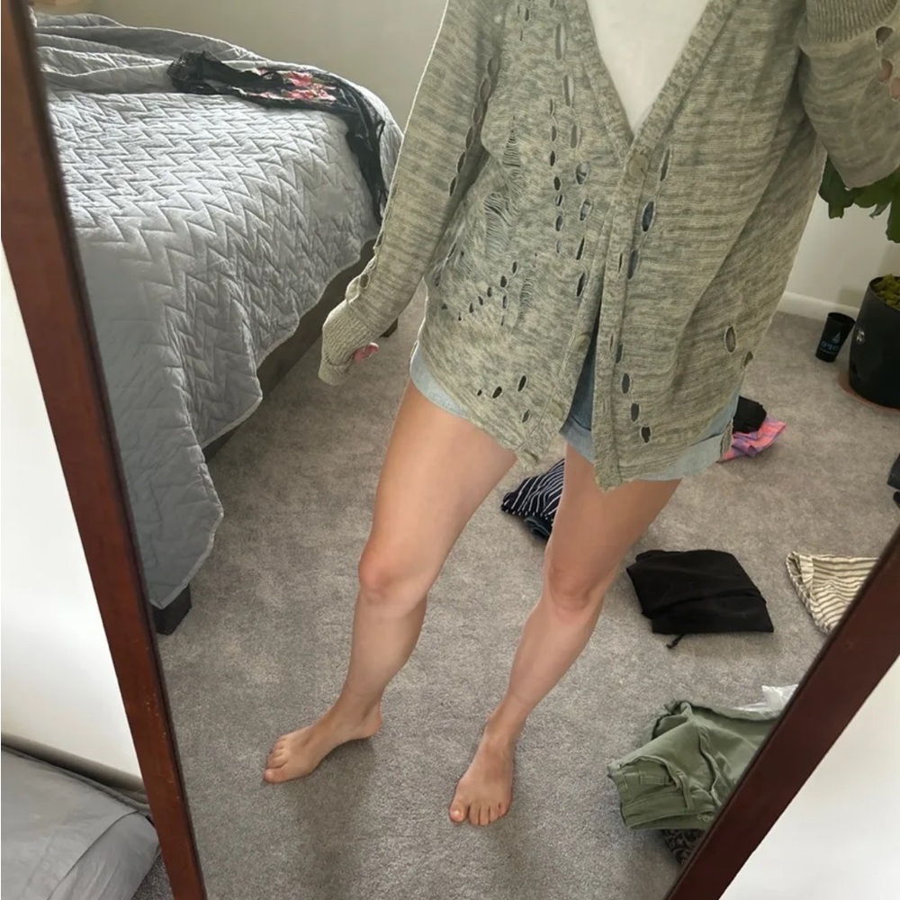 BCBGeneration Gray Cardigan Sweater